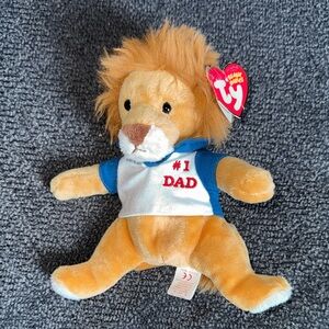 Ty Father’s Day My Dad Beanie Babies Lion Plush
